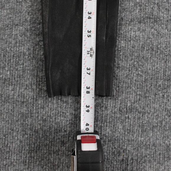 Mackage Pants Womens 4 S Genuine Lamb Leather Skinny Black Moto Biker Riding - Picture 11 of 13